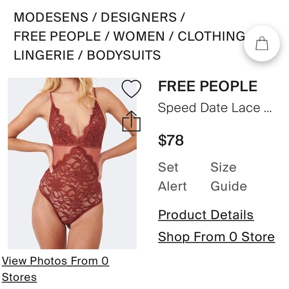 FREE PEOPLE ❤️🔥 PUMPKIN SPICE COLOR BODYSUIT NWT - Picture 3 of 8